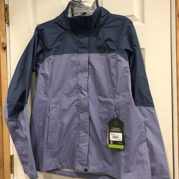 REI Jackets & Blazers - NWT REI Rainier Rain Jacket Womens Large Blue